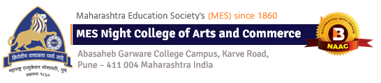 MES Night College of Arts and Commerce logo